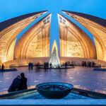 The Pakistan Monument is a landmark in Islamabad, which represents four provinces of Pakistan.